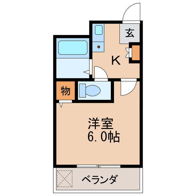 名古屋市北区柳原のマンションの間取り