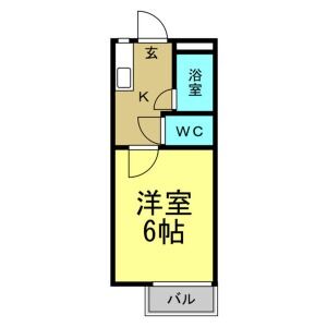 奥田アパートメントIIの間取り