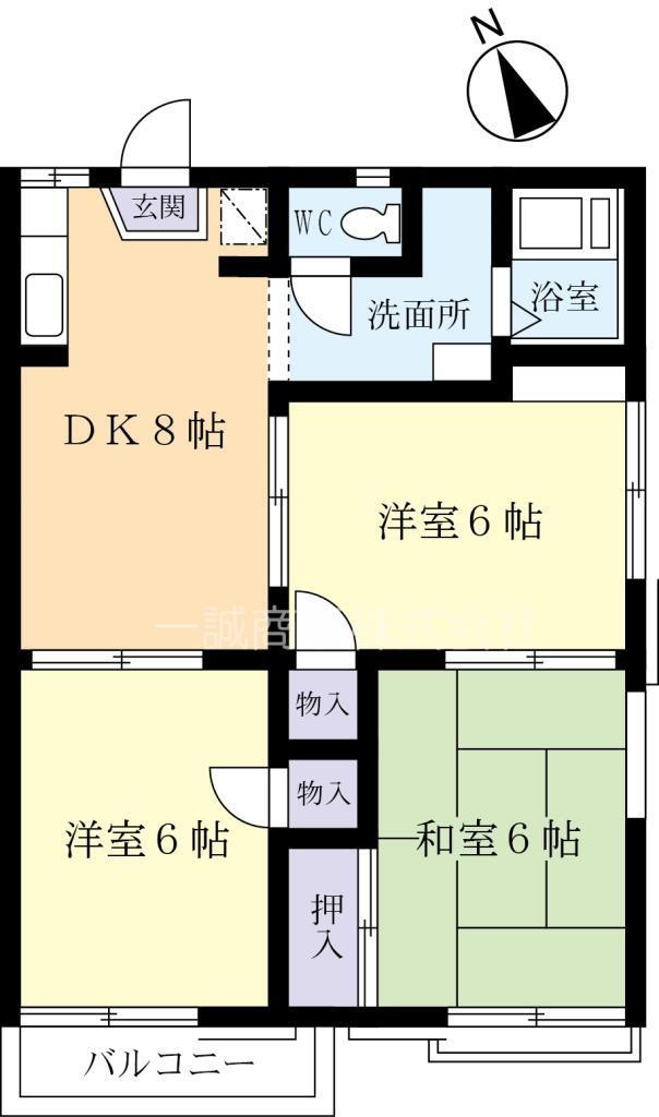 リバーハイツの間取り