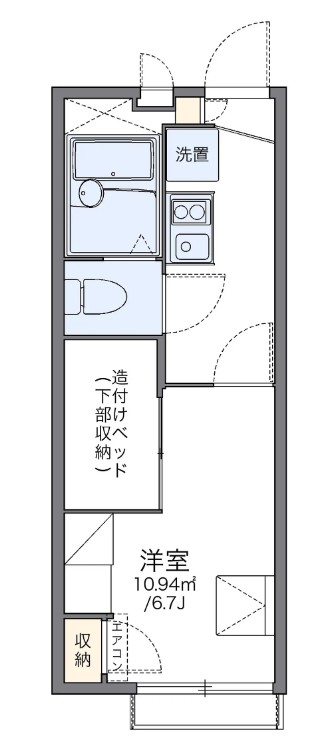 横浜市旭区川井本町のアパートの間取り