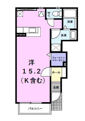 常滑市新浜町のアパートの間取り