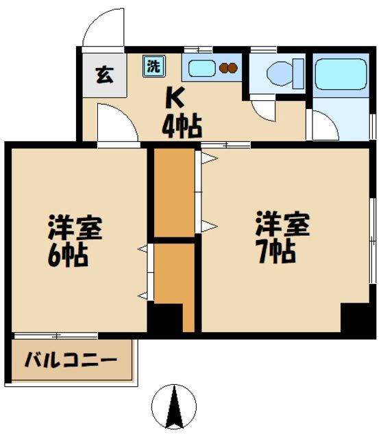 ハウスチェリー千歳台の間取り