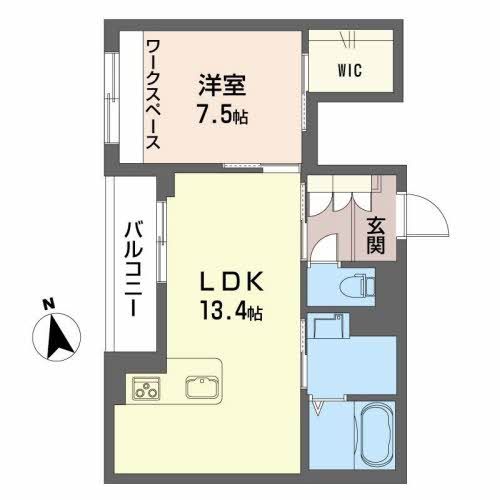 長岡市土合のマンションの間取り