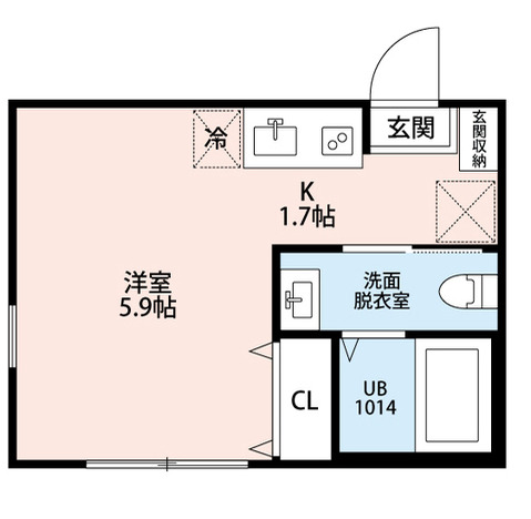 横浜市金沢区富岡東のアパートの間取り