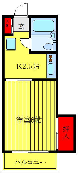 【コーポ東尾久の間取り】