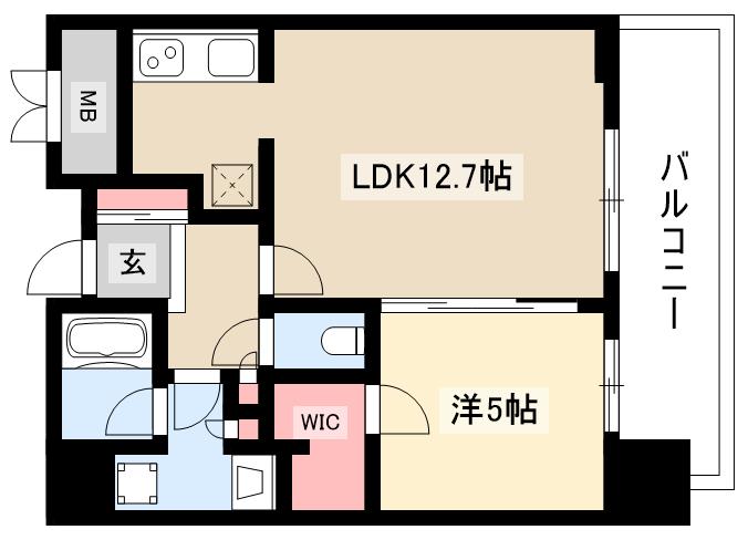 ローレルタワー名古屋栄の間取り