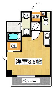 ＶＡＲＩＡＮＴ　Ｓ .の間取り