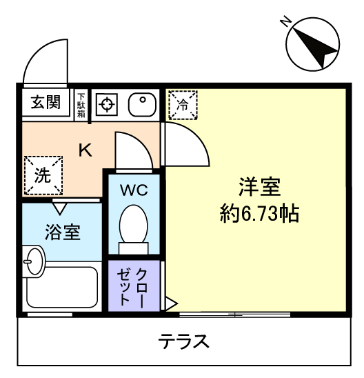 BLUE GE 松飛台の間取り