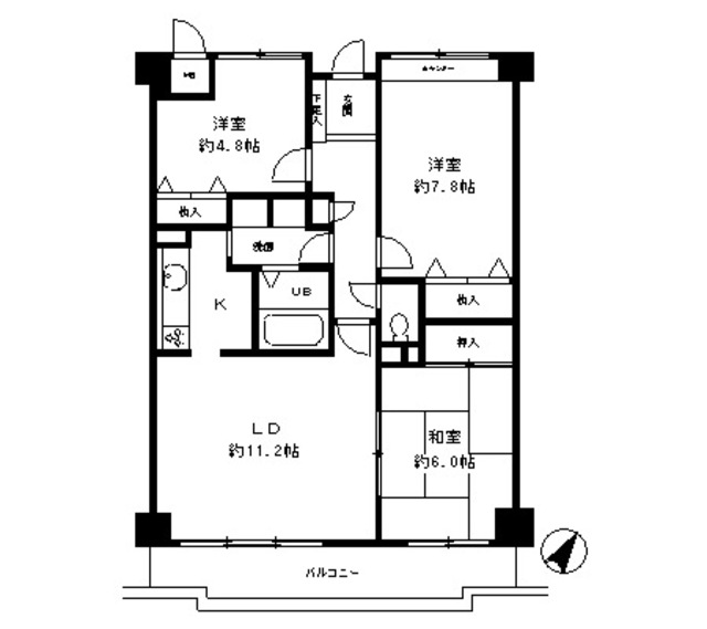 シャムロックコート西岡本の間取り