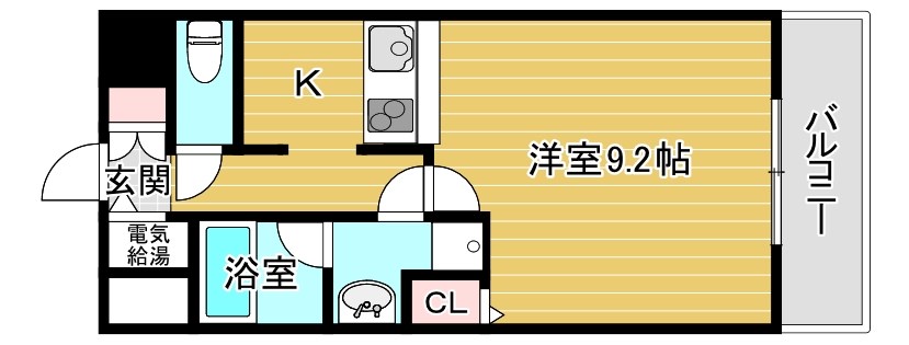 大阪市城東区成育のマンションの間取り