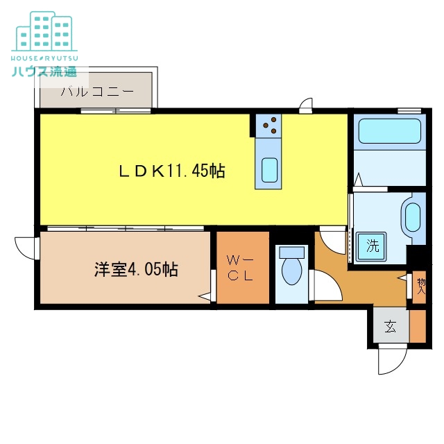 諫早市多良見町木床のアパートの間取り