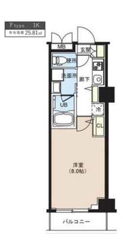 江東区辰巳のマンションの間取り