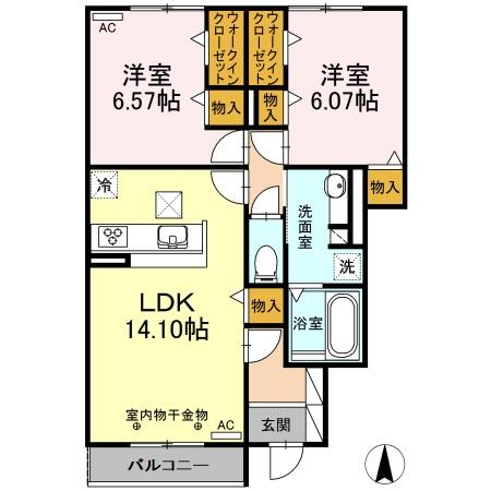 シックル　フィールドの間取り