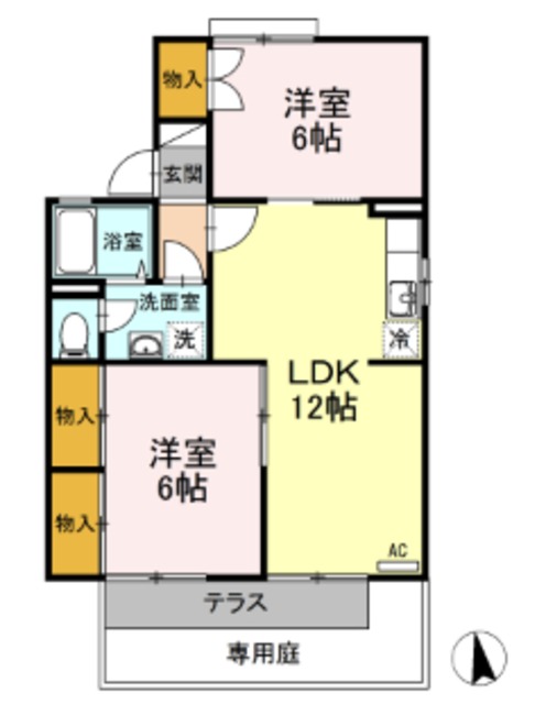 パラシオ樹太　Ａ棟の間取り