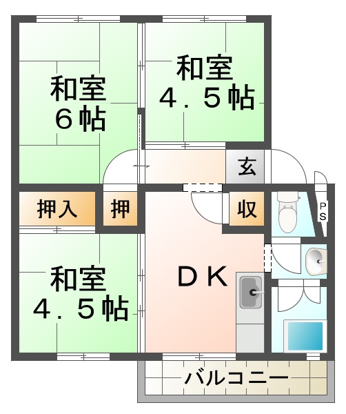 東垂水(3)の間取り