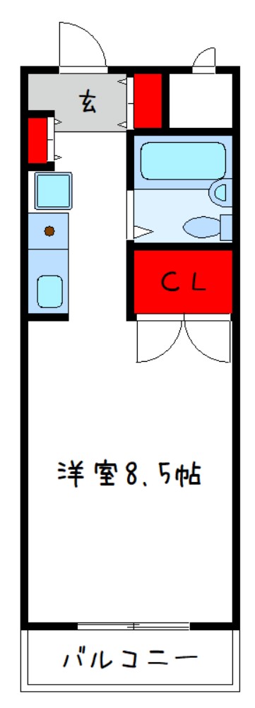 東光荘Iの間取り