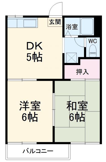 江南市慈光堂町南のアパートの間取り