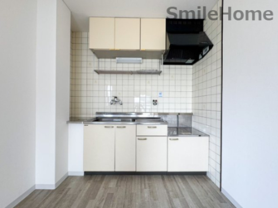 キッチン　ガスコンロ設置可能