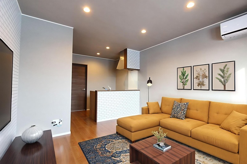 居室・リビング　本画像はCGで作成しており実際に現地に家具は置かれてません。