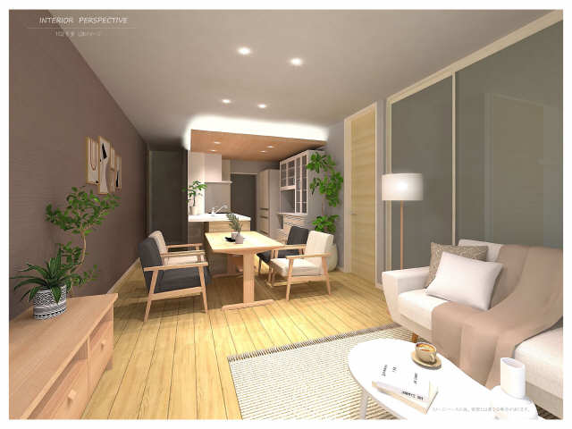 居室・リビング　イメージパースとなります