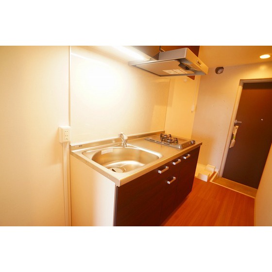 キッチン　２口ガスコンロ付システムキッチン