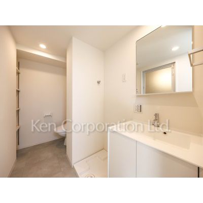 洗面設備　同タイプ10階のお部屋を撮影。仕様が異なることがあります。