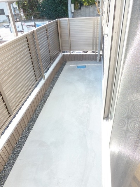 バルコニー　専用庭です。