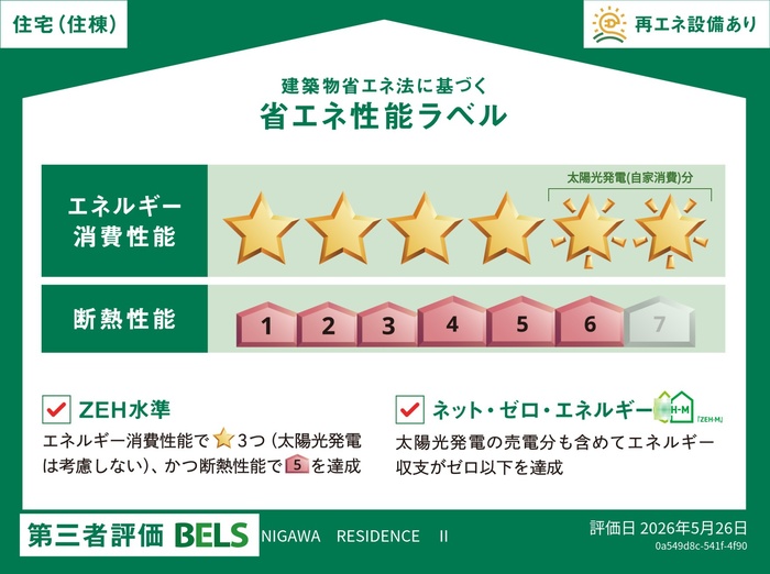 省エネ性能ラベル　省エネ性能ラベル（住棟）