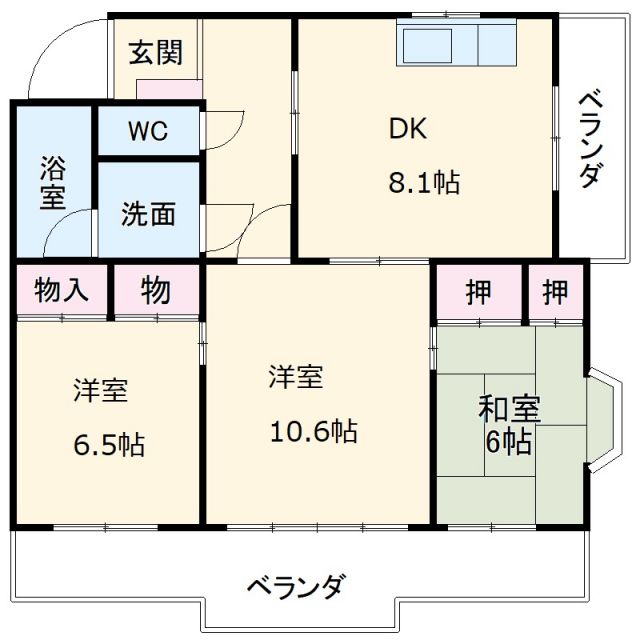 エヌマンションの間取り写真