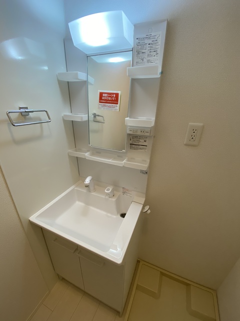 洗面設備　忙しい朝に嬉しい設備。