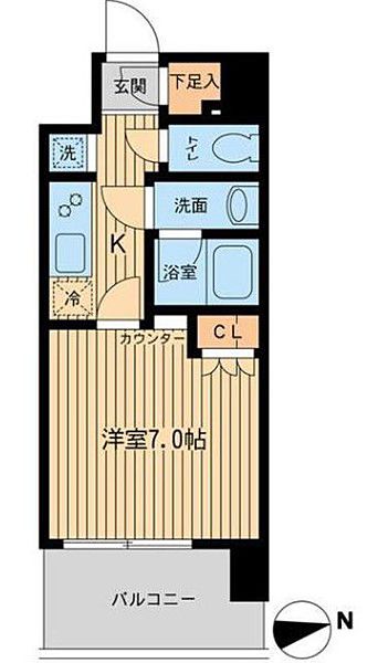 エルシア五反田の間取り写真
