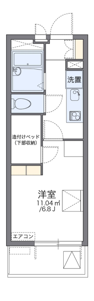 レオパレスエスペランザの間取り写真
