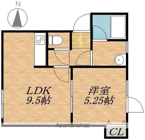 札幌市電 西線１１条駅 徒歩5分 3階建 築23年の間取り写真