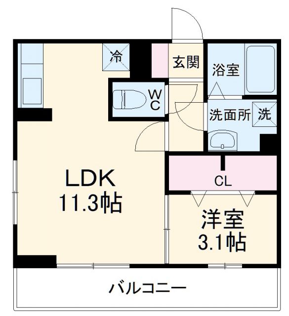 クレールの間取り写真