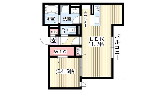 阪急宝塚線 蛍池駅 徒歩6分 3階建 築2年の間取り写真