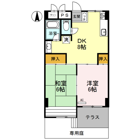 マンションルピナスの間取り写真