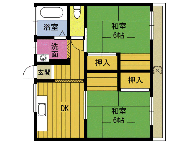 松本ビル（小倉）の間取り