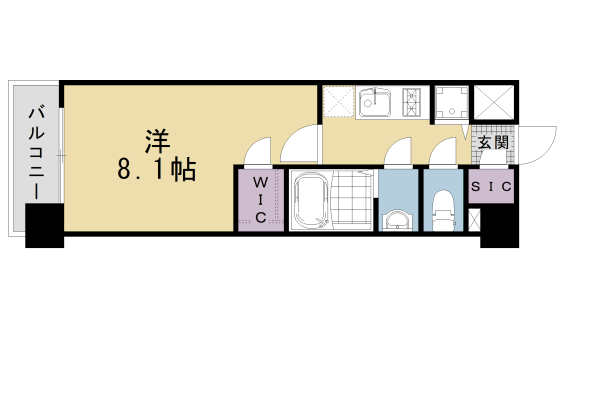 エスリード京都梅小路の間取り