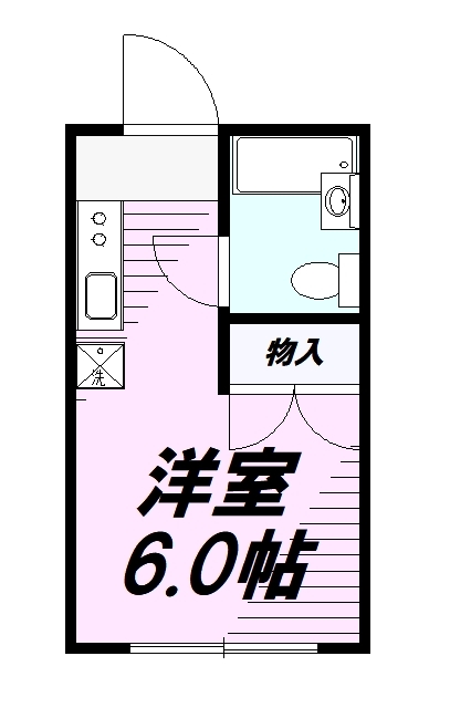 八王子市山田町のアパートの間取り