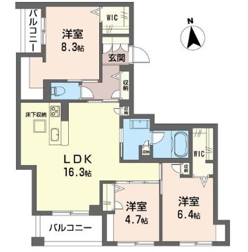 仮）中央区今井町シャーメゾンの間取り