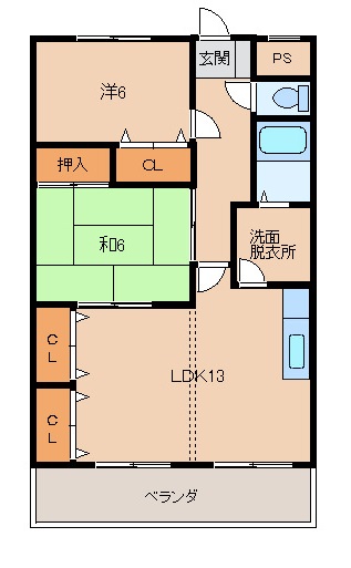 【フローラ重根の間取り】