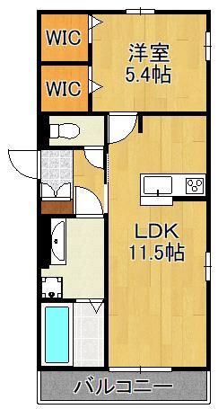 Ｄ－ＲＯＯＭ藤田　Ａ棟の間取り