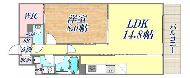 【サニープレイス西芦屋2号館の間取り】