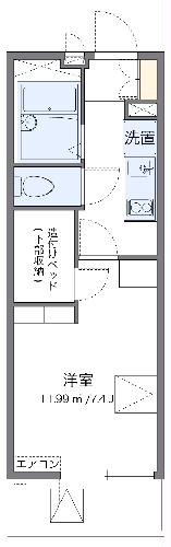 レオパレスエクセランの間取り