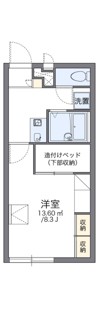 レオパレスクール金山の間取り