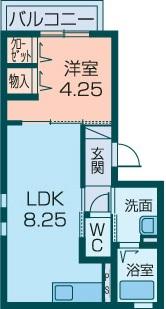 コスモス四条の間取り