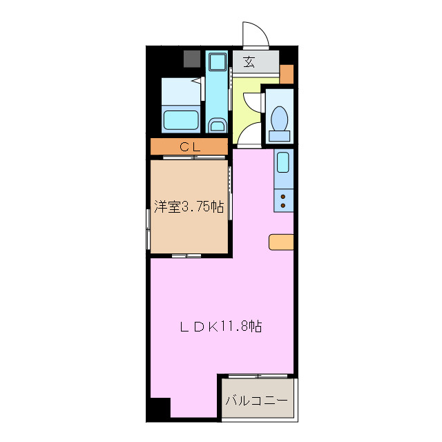 鈴鹿市西條町のマンションの間取り