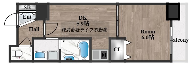 ARCENCIEL SQUARE TAKAIDAの間取り