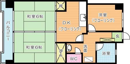 第８岡部ビルの間取り