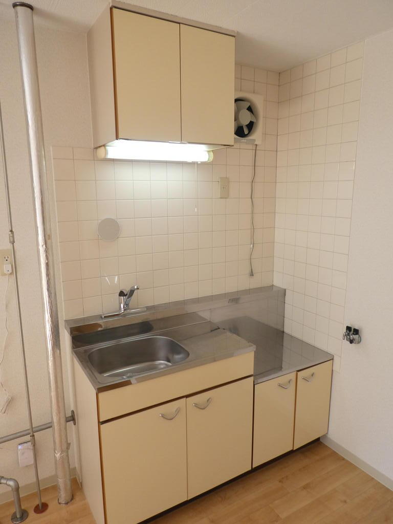 地下鉄東豊線 元町駅 徒歩10分 2階建 築32年のキッチン写真